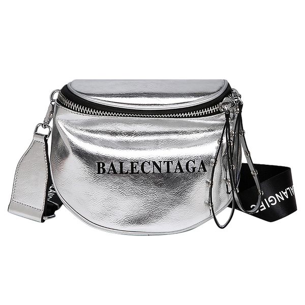 

fashion leather shoulder bag inclined shoulder bag satchel delicate for women for girls silver