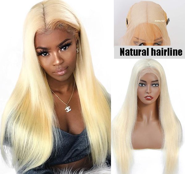 

13x4 lace frontal wigs blonde wigs pre-plucked with baby hair for women deep part lace front wig, Black
