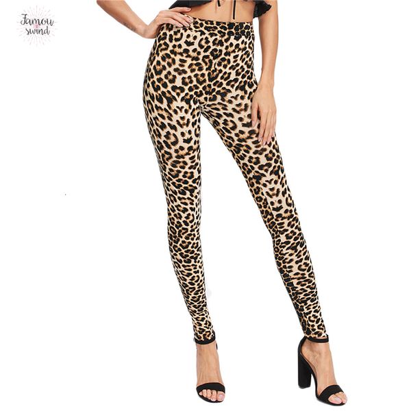 

женская мода поножи высокой талией эластичность гетры леопарда печати ноги женщина брюки тонкий модальные хлопка поножи перевозка груза паде, Black
