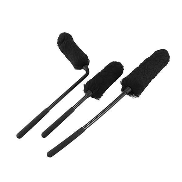 

3pcs wool wheel brush cleaning brush car cleaning small tweezers antistatic wool bar mop