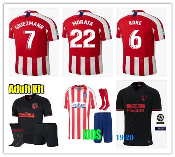 

19 20 men kid joao felix atletico madrid occer jer ey 9 morata 2019 2020 cami eta de fútbol m llorente joÃo fÉlix occer hirt kit je