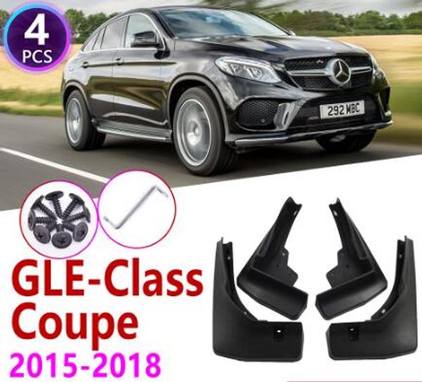 Car Mudflap For Mercedes Benz Gle Class Coupe C292 20152018 Fender Mud Flaps Guard Splash Flap Mudguards Accessories 2016 2017 Automobile Interior