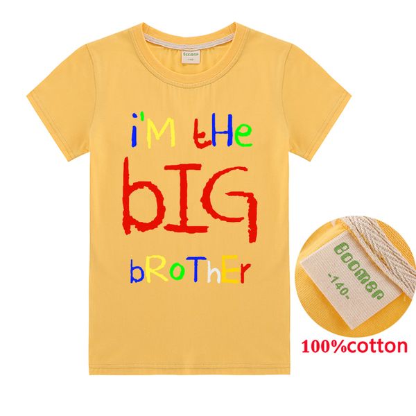 

i' the big brother cotton kids girls t-shirt children summer short sleeve t-shirts for girls clothes cat rabit baby t-shirt, Blue