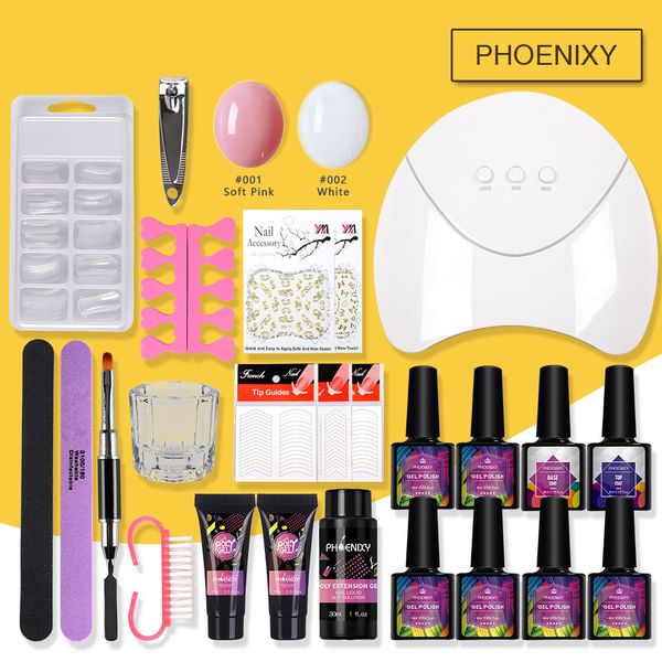

full manicure set with lamp 36w gel nail polish set tools for manicure for nail 8ml gel polish all art