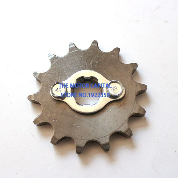 

передним расположением двигателя звездочки 520 14т зубов 20mm для 520chain с фиксатором листа комод мотоцикл байк atv части
