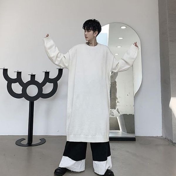 

мђжин длинного Ѭикоажного пђловеѬа виеѬ оен зима пони ил vintage мђжи, White;black
