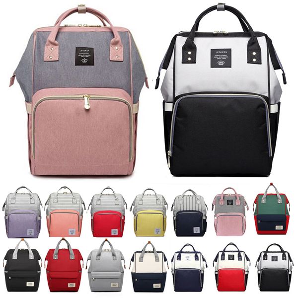 

2019 brand designer fashion mummy maternity nappy bag large capacity baby diaper bag travel backpack nursing for baby care