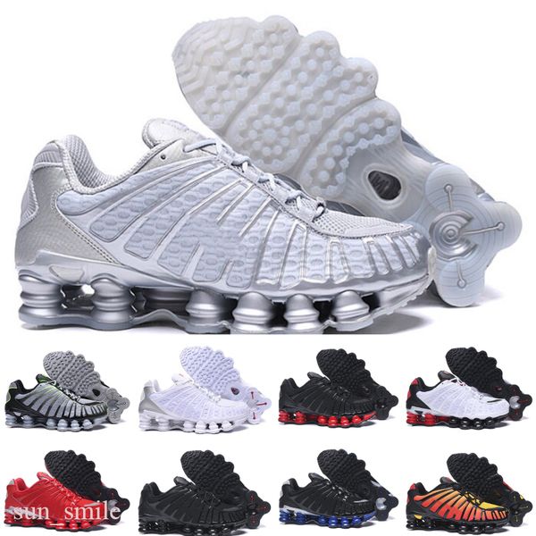 

2019 new mens women running shoes triple black white max rainbow metallic silver air cushion trainers designer sport sneakers, Black;brown