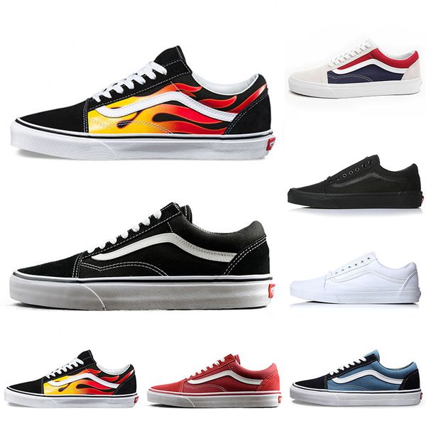 

original old skool men women casual shoes running shoes yacht club white black sneaker trainer canvas sports jogging outdoor shoe 36-44