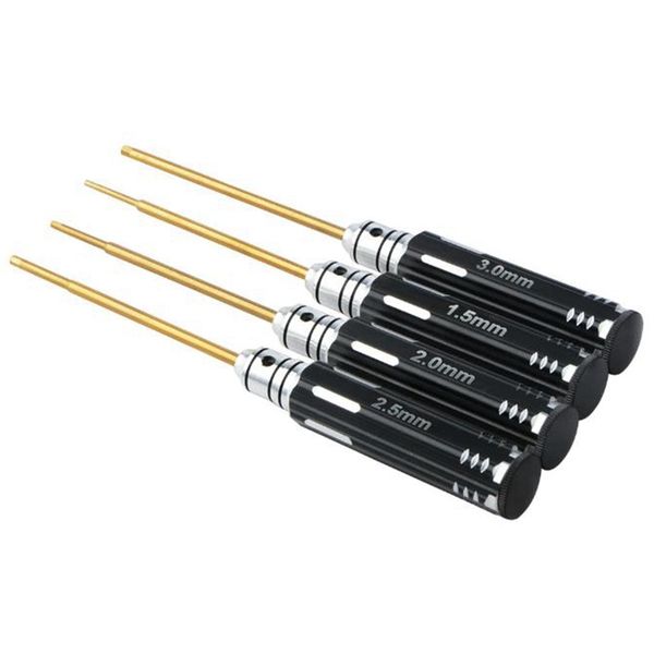 

new 4 in 1 screwdriver hexagon head 1.5 2.0 2.5 3.0mm hex screw driver tools set professional rc tools kits for helicopter car