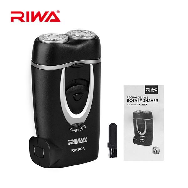 

riwa charging rechargeable men's rotary shaver beard trimmer razor with independent floating blades automatic cutter net shaving