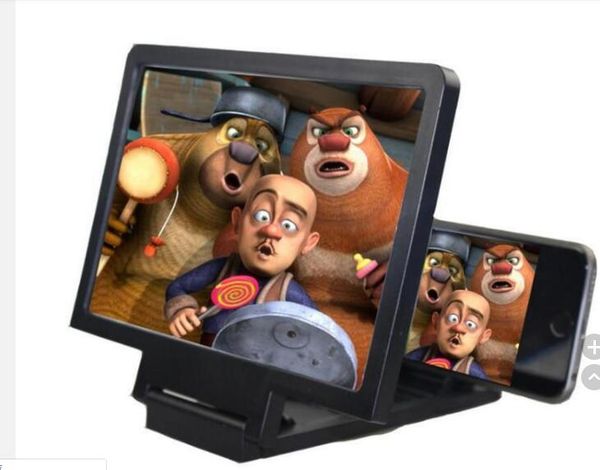 

F1 3D экрана мобильного телефона Magnifier Amplifier Складной дизайн HD видео увеличительное