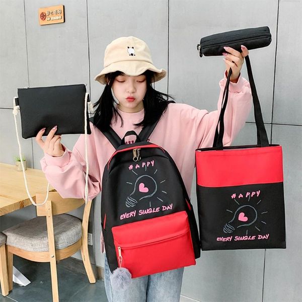 

bag for teenage girls backpack classic canvas high street student backpack large capacity daypack lappocket mochila female