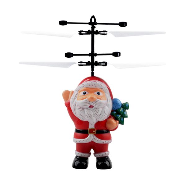 

new strange flying inductive mini rc drone christmas santa claus induction aircraft rc helicopter for kids christmas gift