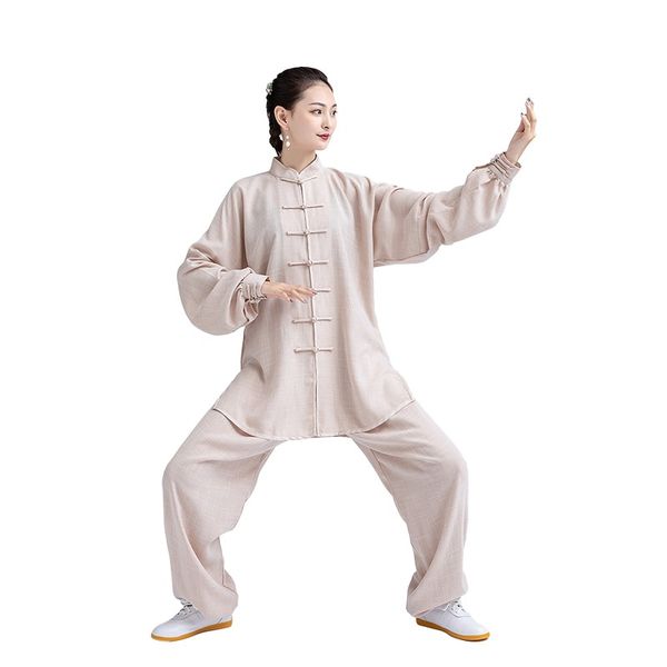

women's wushu kung fu tracksuits chinese style traditional tang suit sets martial arts tai chi uniform exercise clothing, Gray