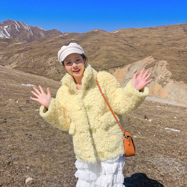 

2019 new style high-end fashion women faux fur coat c29, Black