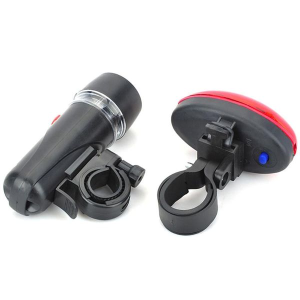 

emergency waterproof front tail durable practical accessories easy install torch outdoor cycling bicycle light set