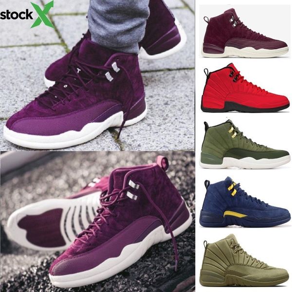 

2020 new arrival fiba 12 12s basketball shoes men game royal gym red winterized bulls flu game designer mens trainers sports sneakers