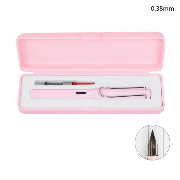 

fashion 0.5mm 0.38mm fountain pen replaceable ink fine nib business stationeries c90f