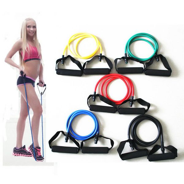 

1pcs home workout elastic pull rope arm leg strength training yoga exercise bodybuilding resistance bands fitness expander band