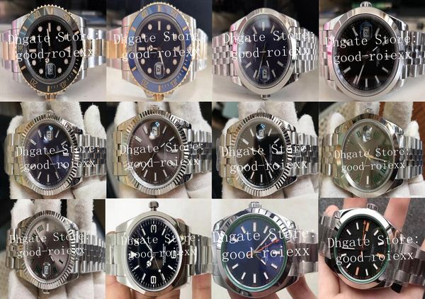 

12 style mens automatic 2813 bp factory watch jubilee bracelet men 126334 hulk ceramic 214270 gold steel 116613 wimbledon 116400 watches box, Slivery;brown