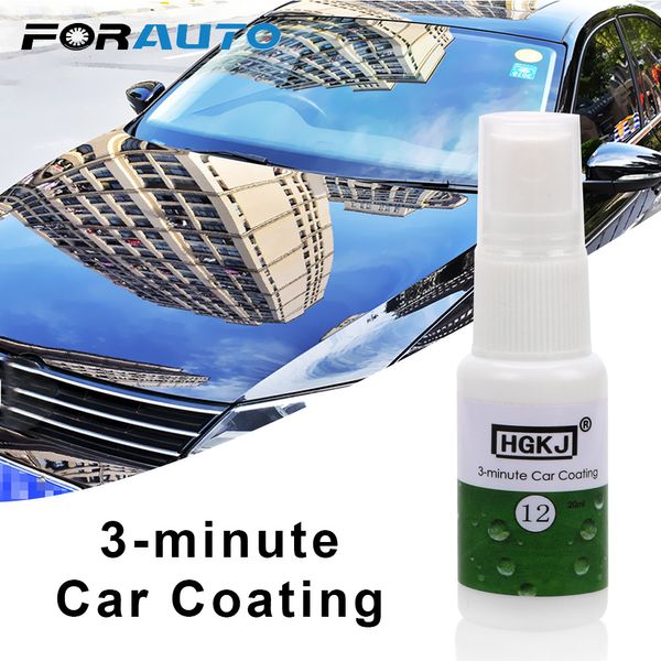 

forauto car polish wax anti scratch quick dry nano ceramic car hydrophobic coating waterproof high gloss shine 3 mins paint care