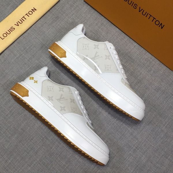 

new style high-end luxury men's casual sports shoes fashion design brand platform lace-up men's shoes vintage pattern size 38-44