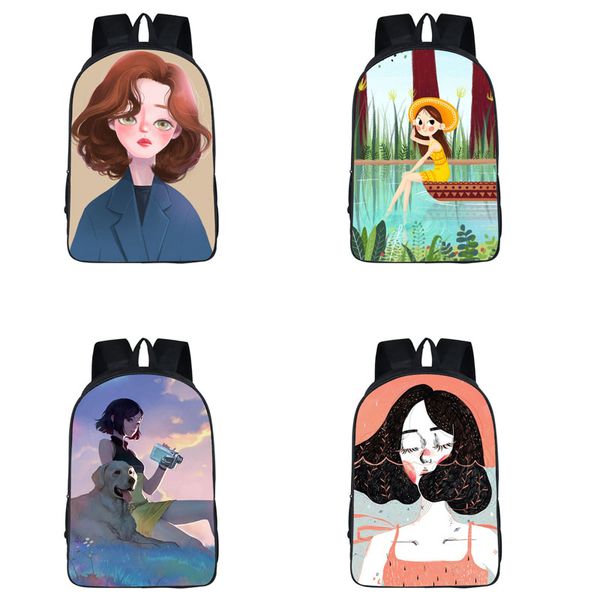 

студент плеча рюкзак 11 дизайн cartoon character африка многофункциональный девочка высокой емкости рюкзаки детские schoolbag девушки сумки