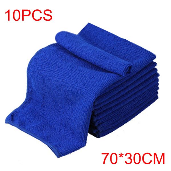 

10pcs microfiber soft car cleaning washing waxing cloths towels kitchen dish wash towel absorbent rag towel 70*30cm