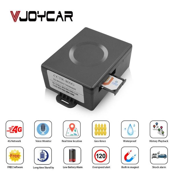 

4g lte gps car tracker mini size vehicle locator strong magnet asset gps tracker 6000mah battery voice monitor vibration alarm