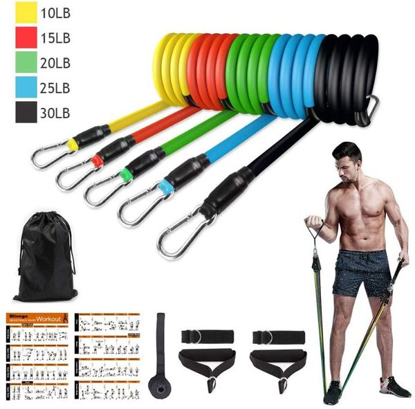 

11pcs / 13pcs йога сопротивление группы на открытом воздухе упражнения йоги набор crossfit фитнес tubes stretch training главная спортивные