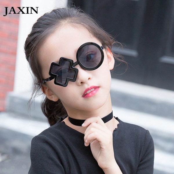

jaxin 2019 okulary personality xo kids sunglasses baby new fashion sun glasses girl trend cool handsome boy glasses uv400 oculos, Blue