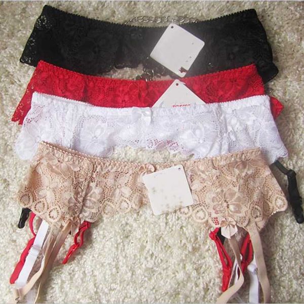 

collection women garters suspenders double breasted adjustable waist belt for stockings socks  and l plus size for stockings, Black;white