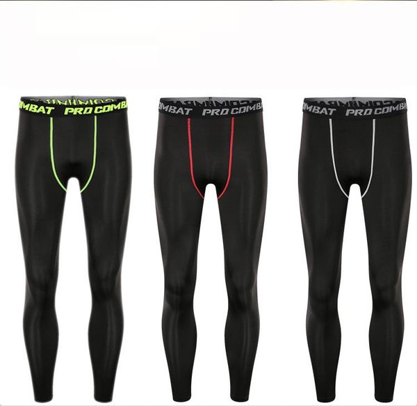 

sfit mens high waist sports trousers corset yoga pants gym xlimming pants seamles gym clothing tight workout leggings plus size, Black;blue