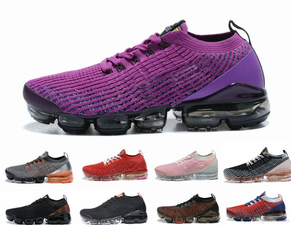 

designer shoes chaussures air cushion 3 running shoes triple black designer mens women sneakers fly white knit cushion trainers zapatos