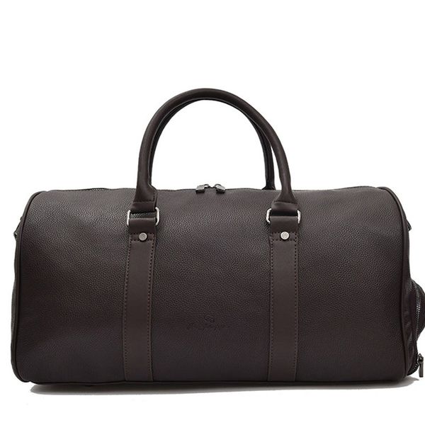 

pu leather bag male big crossbody bags for duffle handbags travel shoulder bag with shoes pocket