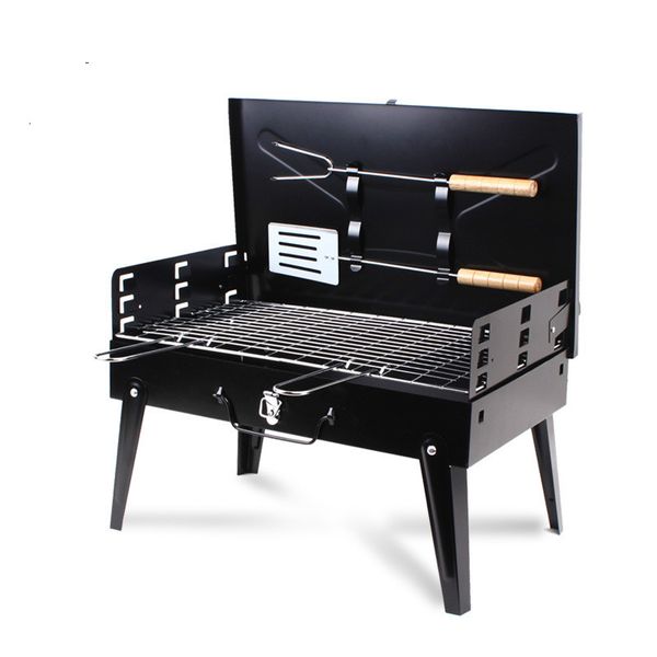 

outdoor folding grill portable thick grill outdoor household small charcoal lu1061605