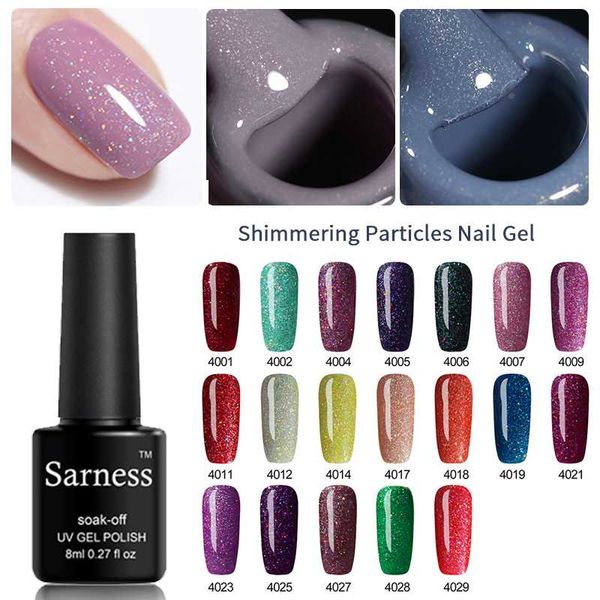 

sarness colorful neon nail gel glitter sequins uv gel varnish purple red silver colors polish soak off for nail art design, Red;pink