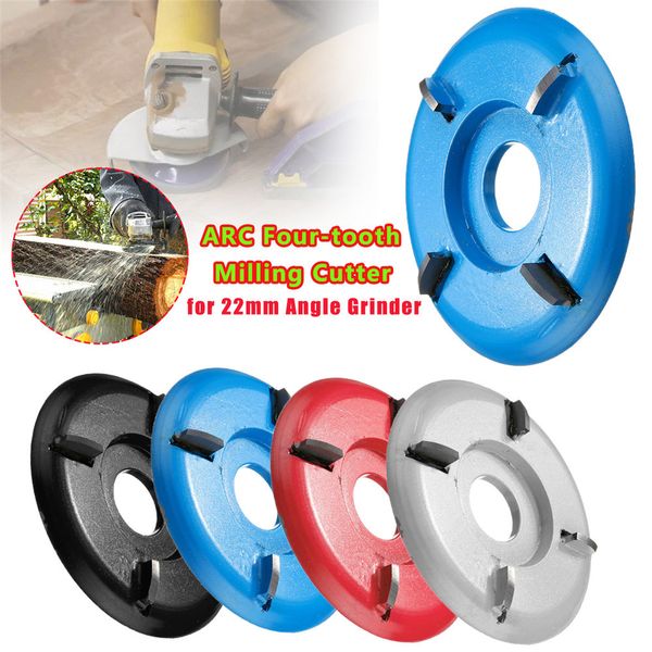 

90mm h22 wood carving disc for 22mm angle grinder tool milling cutter four-tooth arc woodworking turbo plane disc grinder