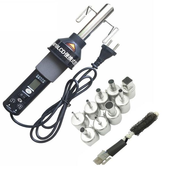 

original product 220v /110v 450w 450 degree adjustable electronic heat air gun 8018lcd desoldering soldering station+heater