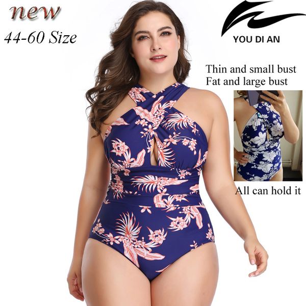 

women one piece swimwear plus size swimsuit female push up swim swimming suit larges big size floral beachwear bathing wear, White;black