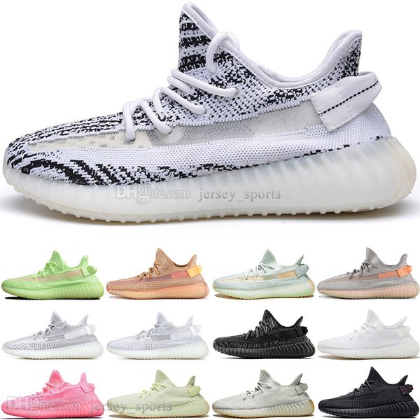 

with box kanye west clay v2 static reflective glow in the dark mens running shoes hyperspace true form sport designer sneakers