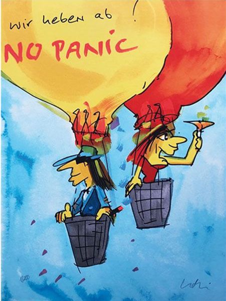 

wir heben ab - no panic home decor handpainted &hd print oil painting on canvas wall art canvas pictures 191218