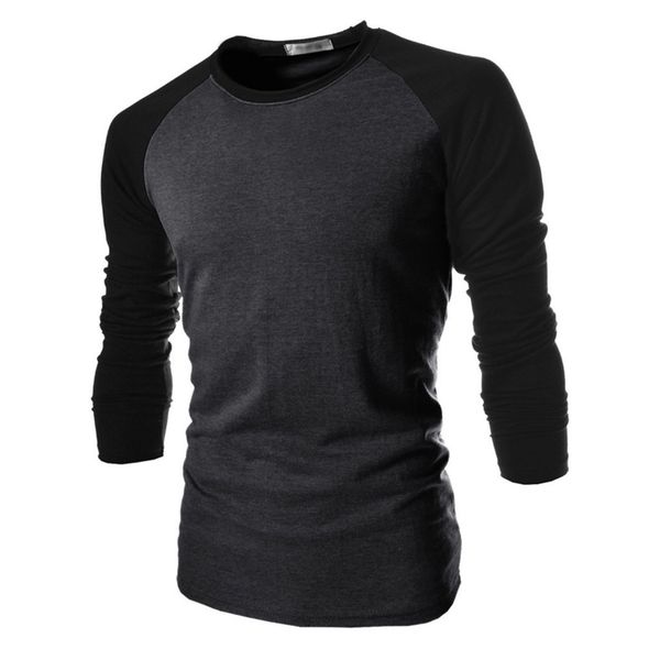 

t shirt male tshirt mixed colors long-sleeves shirt mens brand t-shirt male shirts men slim t-shirt xxl, White;black