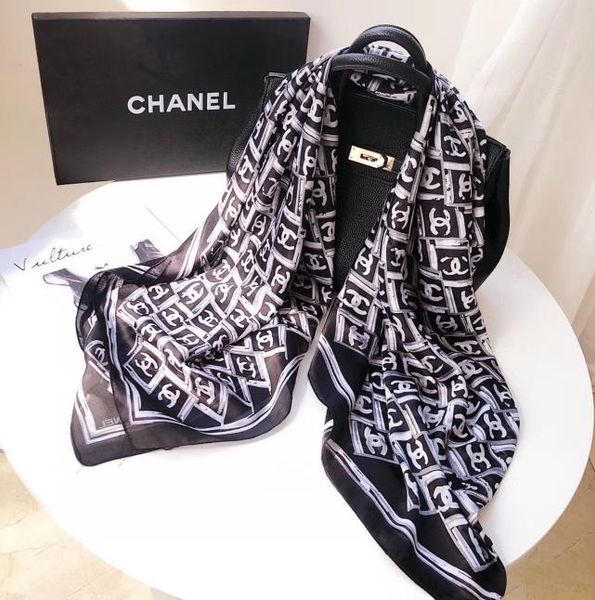 

100% silk scarves are designed for both male and female famous brands. the full-length silk scarves are 180x90cm, Blue;gray