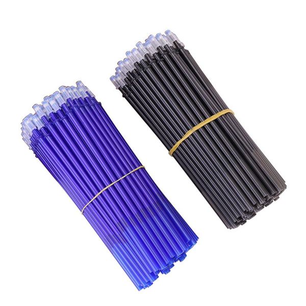 

100pcs/set erasable pen refill 0.5mm blue/black ink writing pen for office students stationery