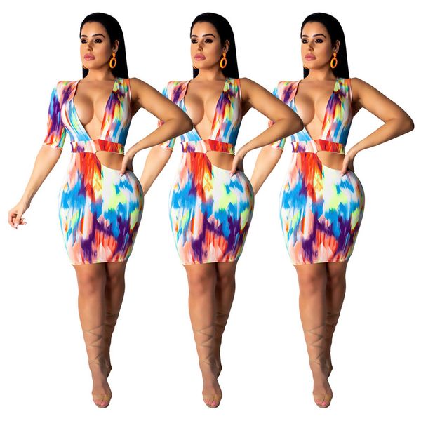 

пояс с вырезом сексуальное мини-платье для женщин глубокий v-образным вырезом с длинным рукавом бинтовое платье летний галстук с окрашивание, Black;gray