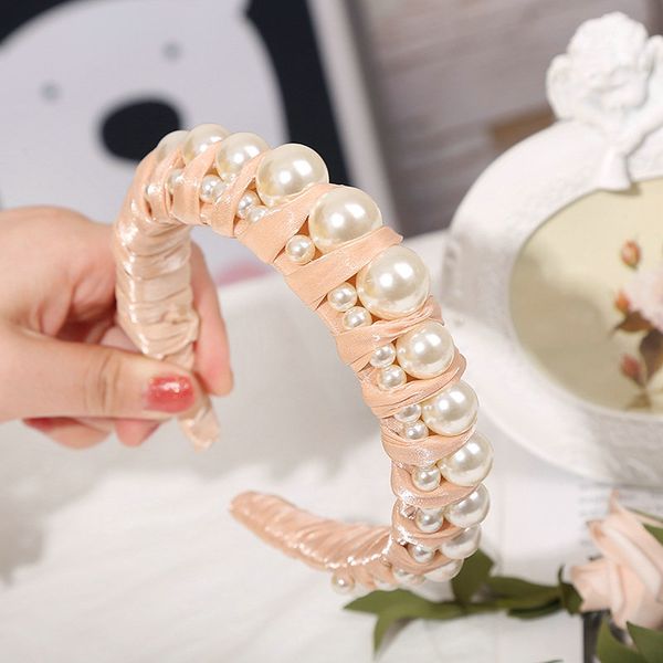 

hair style girl easy with headbands pearl lady temperament hairband baby hair bands with flowers alice band cerchietto aliceband bcqnh, Black;brown