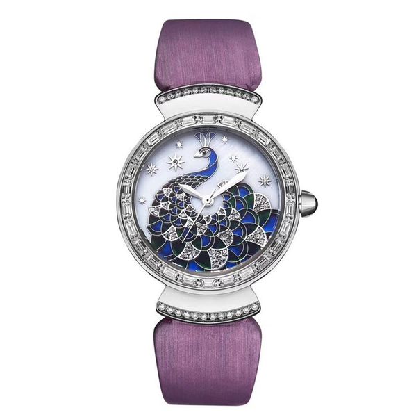 

designer womens watches luxury watch divas'dream quartz movement watch orologio di lusso lady wristwatches iced out watch two kinds str, Slivery;brown