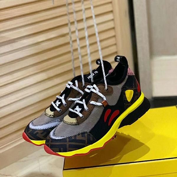 

2020 new leather couple men and women breathable mesh casual shoes fashion non-slip color matching trend belt sneakers njh02, Black